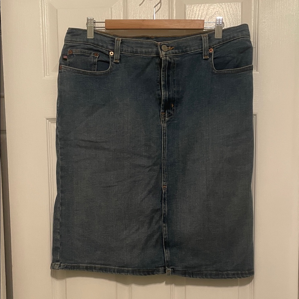 Polo by Ralph Lauren Denim Low Rider Skirt